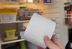 Į šaldytuvą įdėjo tualetinio popieriaus ritinėlį: rezultatas nustebino