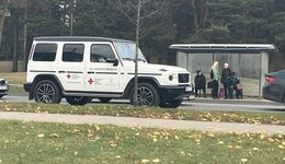 Raudonojo kryžiaus automobiliai (nuotr. Kas vyksta Kaune)