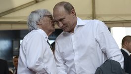 Bernie Ecclestone ir Vladimiras Putinas (nuotr. SCANPIX)