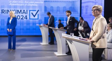 Kandidatų į prezidentus debatai BNS Foto