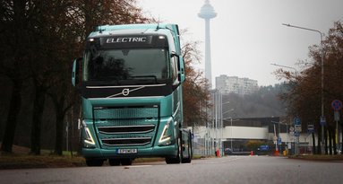 Elektrinis „Volvo FH“ sunkvežimis (nuotr. gamintojo)