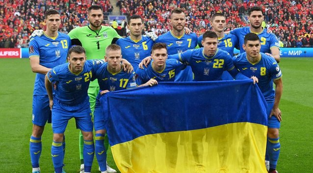 Ukrainos futbolo rinktinė (nuotr. SCANPIX)