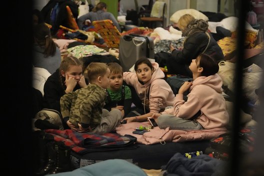Karo pabėgėliai iš Ukrainos (nuotr. SCANPIX)