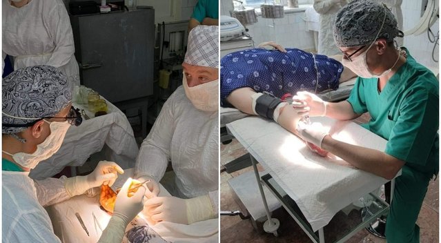 Medikai dalinasi sukrečiančiais vaizdais iš Ukrainos ligoninių: „Skausmas, beprasmybė ir griaunami gyvenimai“ (tv3.lt fotomontažas)