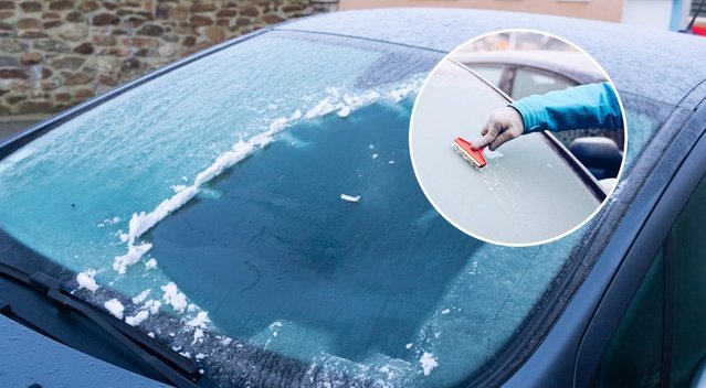 Užšalusius automobilio langus nuvalysite be vargo: štai, ką reikia daryti (nuotr. 123rf.com)