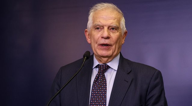 ES diplomatijos vadovas J. Borrellis atvyko į Kyjivą (nuotr. SCANPIX)