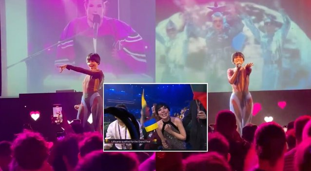 Monika Liu sužibėjo „Eurovizijos“ vakarėlyje: parodė dar nematytą savo pusę (tv3.lt koliažas)
