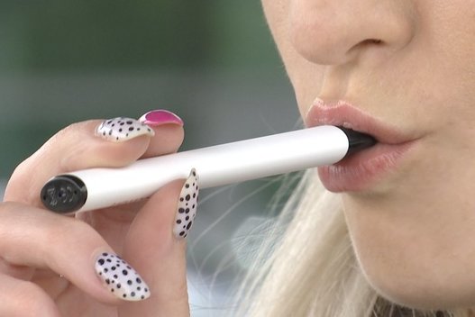 Seimas toliau nesutaria – leisti ar drausti žmonėms garinti elektroninių cigarečių skystį su skoniais (nuotr. stop kadras)