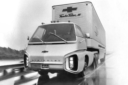 „Chevrolet Turbo Titan III“: Eksperimentinis vilkikas su dujų turbina