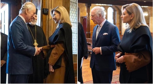 Olena Zelenska susitiko su karaliumi Karoliu lll (nuotr. Instagram)