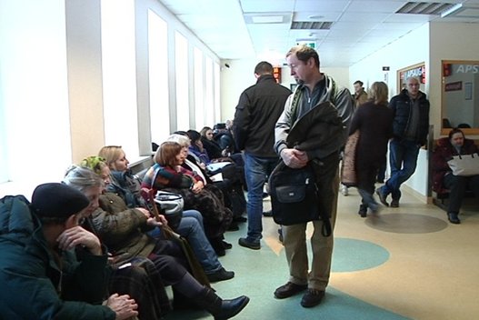 Eilės ligoninėje (nuotr. TV3)