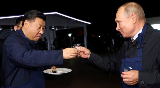 Xi Jinpingas ir V. Putinas (nuotr. SCANPIX)
