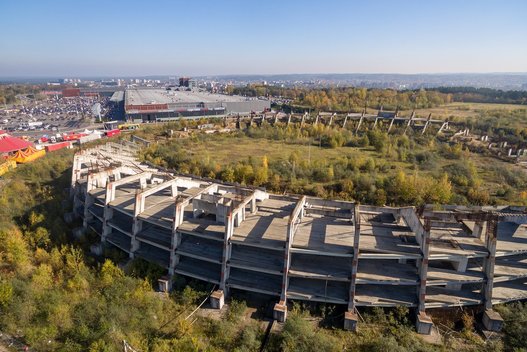 Nepastatytas stadionas Vilniuje (nuotr. tv3.lt)