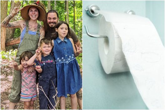 Ši šeima jau 4 metus nenaudoja tualetinio popieriaus (nuotr. facebook.com)