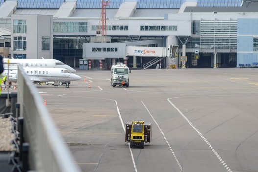 Lėktuvas, Vilniaus oro uostas (nuotr. Fotodiena/Justino Auškelio)
