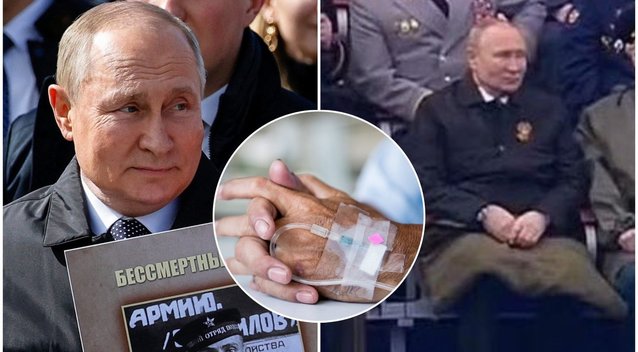 Suabejojo Putino sveikatos būkle: ligos požymius slepia grožio procedūromis (tv3.lt fotomontažas)