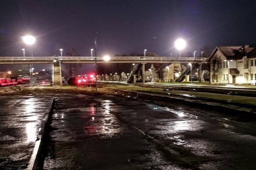 Šokas Kybartuose: muitininkė nugriuvo tarp bėgių, virš jos pravažiavo traukinys (Romano Žiburio nuotraukos)   
