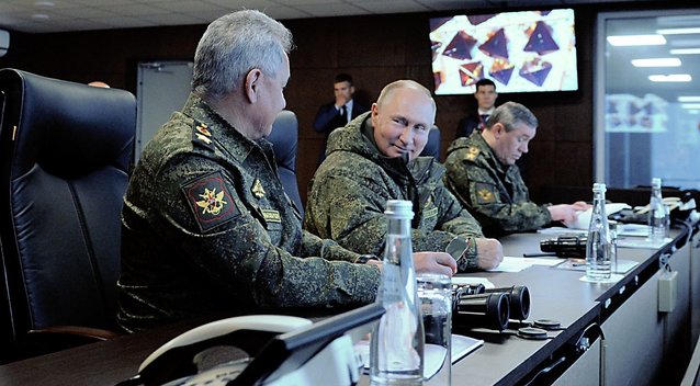 Rusijos žiniasklaida: Putinas ir Šoigu kreipsis į Rusijos gyventojus (nuotr. SCANPIX)