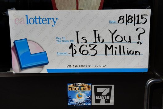  Kalifornijos loterijos 63 mln. dolerių „aukso puodas“ nesulaukė savininko (nuotr. SCANPIX)