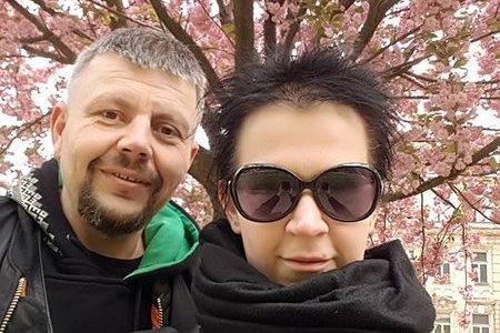 Į muštynes patekusi I. Zygmantė su vyru (nuotr. asmeninio albumo („Facebook“)