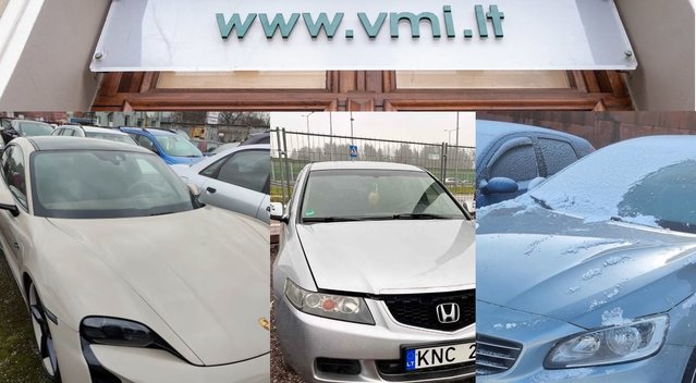 VMI parduodami automobiliai (nuotr. Fotodiena.lt)