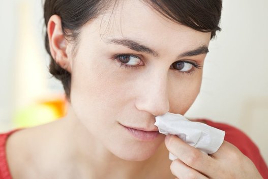 Kraujavimas iš nosies (nuotr. Shutterstock.com)