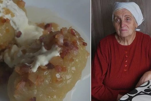 Firminis močiutės receptas: neatsivalgomi tarkuotų bulvių cepelinai  