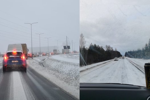 Žiemos iššūkiai vairuotojams (nuotr. facebook.com)