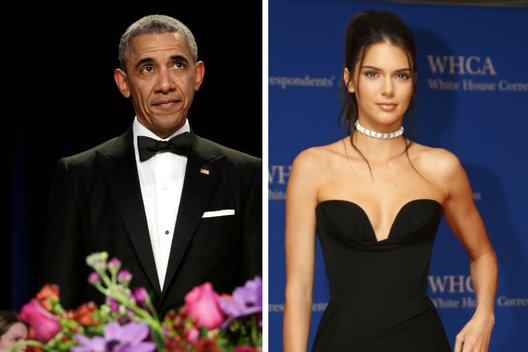 Barackas Obama ir Kendall Jenner (nuotr. SCANPIX) tv3.lt fotomontažas