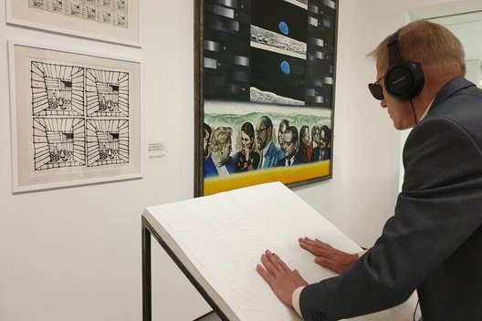 Nacionalinė dailės galerija pakvietė į liečiamąją parodą „Blind date 2“. Linos Puodžiūnienės nuotr.  