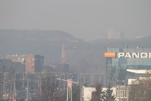 Smogas Vilniuje 2014 spalį (nuotr. Balsas.lt/Ruslano Kondratjevo)