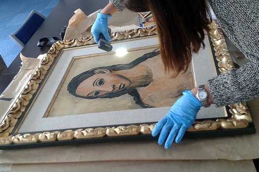 Picasso paveikslas “Jaunos moters galva“ (nuotr. SCANPIX)
