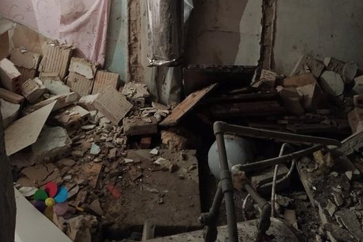 Galingas sprogimas suniokojo butą: viduje buvusi moteris pati išsikapstė iš nuolaužų krūvos (nuotr. TV3)