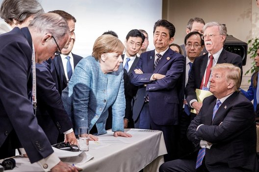 Angela Merkel ir Donaldas Trumpas (nuotr. SCANPIX)