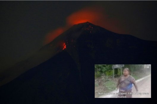 Ugnies vulkano pragarą išgyvenusi moteris: mano šeima tikriausiai palaidota po lava (nuotr. SCANPIX)