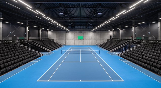 Atidaroma analogų Baltijos šalyse neturinti viena moderniausių teniso arenų Europoje (nuotr. Organizatorių)