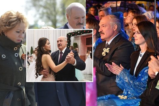 Lukašenka ir jo moterys (tv3.lt fotomontažas)