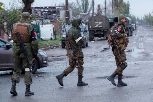 Karas Ukrainoje, rusų okupantai (nuotr. SCANPIX)