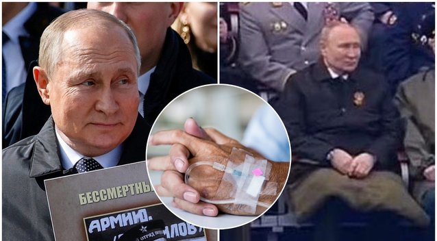 Suabejojo Putino sveikatos būkle: ligos požymius slepia grožio procedūromis (tv3.lt fotomontažas)