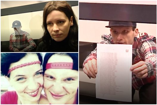 Matuko budeliai teisme apsidrabstę purvais, prabilo apie meilės laiškus ir vestuves  (nuotr. TV3)
