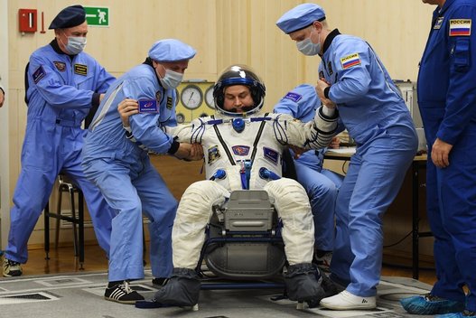 Rusų kosmonautai (nuotr. SCANPIX)