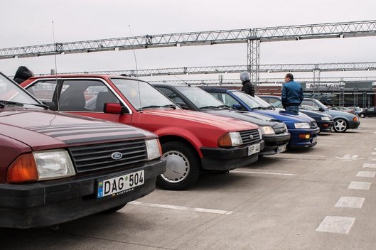 Praėjusį savaitgalį, Kaune, įvyko didysis „Ford Escort“ entuziastų susitikimas