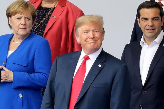 Angela Merkel, Donaldas Trumpas, Alexis Tsipras (nuotr. SCANPIX)