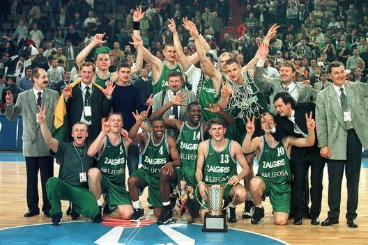 Žalgiriečių triumfas Eurolygoje 1999 m.  (nuotr. Euroleague Basketball)