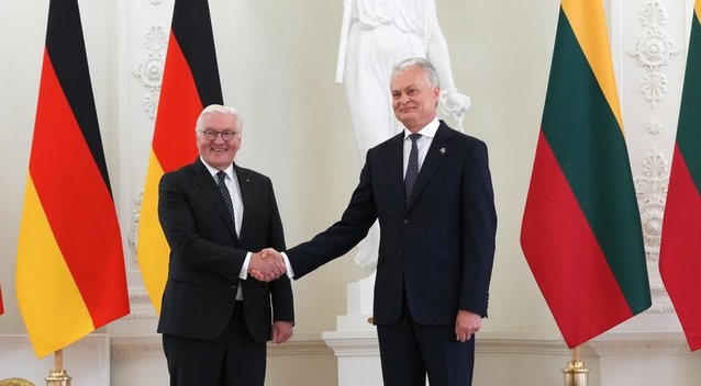 Lietuvoje vieši Vokietijos prezidentas Frankas Walteris Steinmeieris (nuotr. SCANPIX)