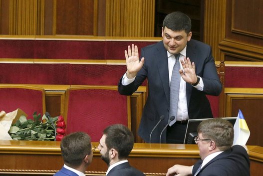 Ukrainos parlamentas patvirtino naujos sudėties vyriausybę (nuotr. SCANPIX)