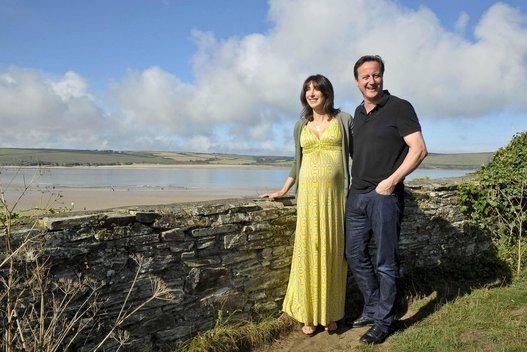 Davidas Cameronas su žmona Samantha (nuotr. SCANPIX)