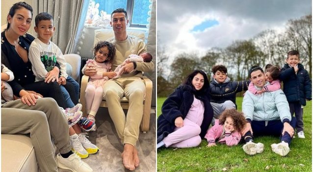 Cristiano Ronaldo su šeima (nuotr. Instagram)