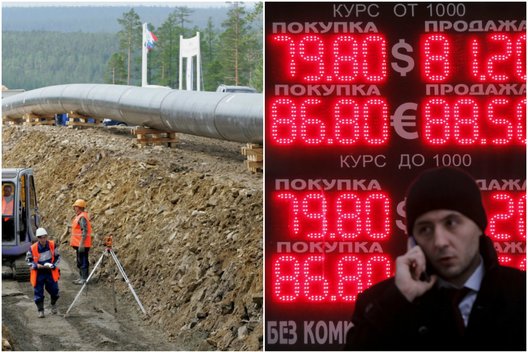 „Ideali audra“ žlugdo smukdo naftos kainas ir skandina Rusijos rublį (nuotr. SCANPIX)