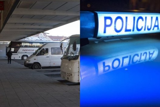 autobusas ir policija (nuotr. tv3.lt)